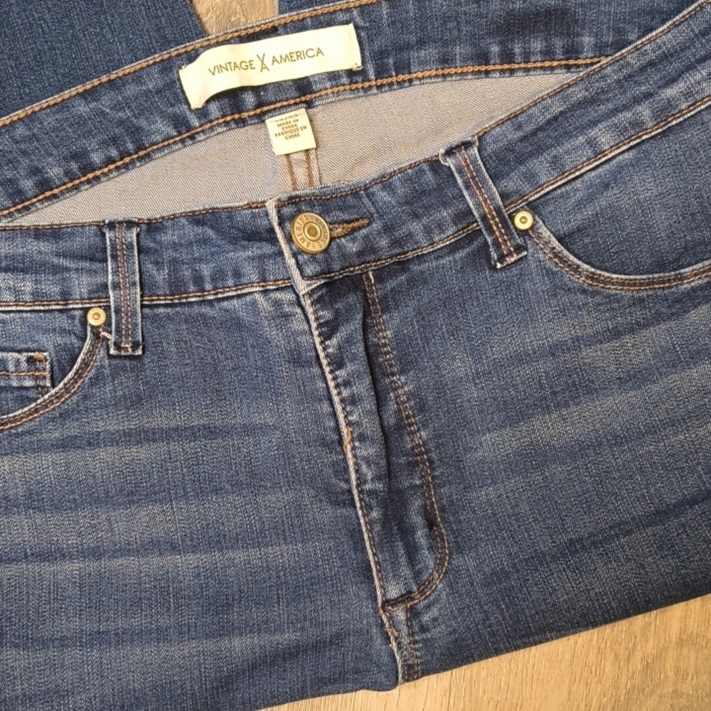 High Rise Skinny w/ 29" Inseam Vintage America sac300 Size 14